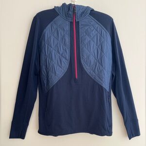 ICEBREAKER Ellipse Hooded Half Zip Pullover Jacket Merino Wool Outdoors Athletic